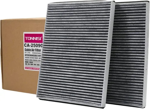 Miniatura 8 de Paquete de 2 filtros de aire de cabina TONNISI CA-24090 que reemplazan a 20435801, P606555, PA4681, AF26405, PA10187,49084 compatible con Volvo