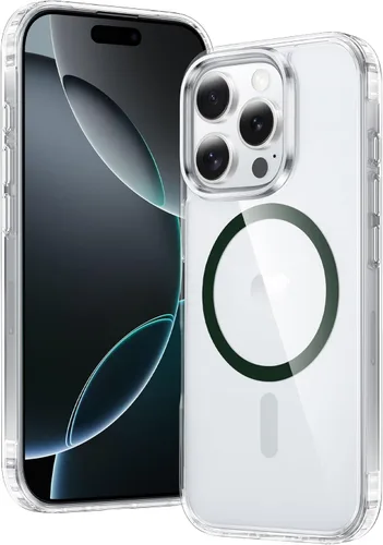 Miniatura 1277 de FNTCASE Funda para iPhone 13 Pro-Max: Fundas magnéticas transparentes compatibles con Magsafe Slim anti amarillamiento protección contra caídas