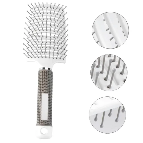 Miniatura 2 de Beavorty 2 unids cepillo de pelo curvado desenredante peine ergonómico tipos de cabello ligero portátil para viajes cuero cabelludo amigable