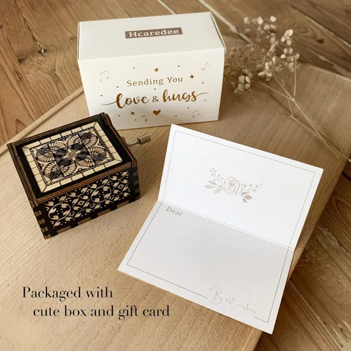 Miniatura 4 de Caja de música de regalo para tía de sobrina o sobrina tía, regalo de cumpleaños, regalos para tía, regalos para tía, cajas musicales de madera