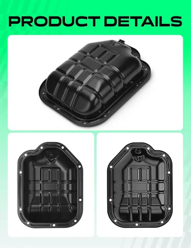Miniatura 9 de YHTAUTO Cárter de aceite inferior con tapón de drenaje de repuesto para Nissan Altima Pathfinder Murano Quest & Infiniti QX60 JX35 V6 3.5L