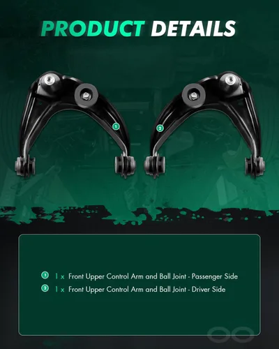 Miniatura 3 de Kit de suspensión SCITOO de 2 piezas, 2 brazos de control superior, compatible con Mercury Milan 2006 – 2011, 2006 – 2012, Ford Fusion 2003 – 2008