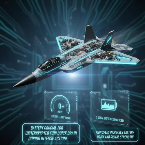 Miniatura 5 de Akargol Avión RC Jet Extra con 3 Baterías, Avión de Control Remoto 2025 Regalo de Navidad - Nuevo Modelo de Aviones Luz LED Avión de Combate Juguete