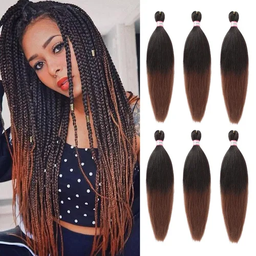 Miniatura 5 de Extensiones de cabello para trenzar preestiradas, color negro, 12 pulgadas, 8 paquetes de cabello natural para trenzar, fácil trenza, ajuste de agua