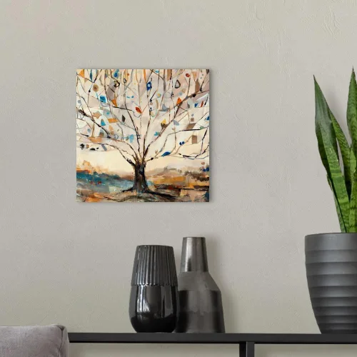 Miniatura 3 de Merkaba - Lienzo decorativo para pared, diseño de árbol