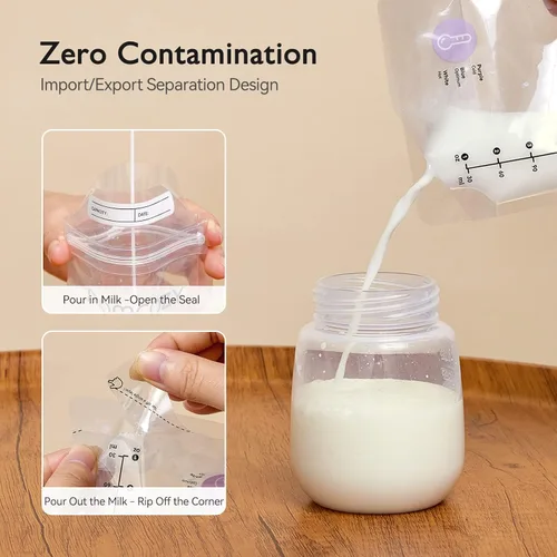 Miniatura 4 de Momcozy Bolsas de Almacenamiento de Leche Materna, Bolsas de Almacenamiento de Leche con Cambio de Color Sensible a la Temperatura para Lactancia