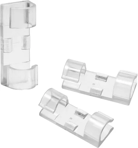 Miniatura 5 de Eco-Fused Kit organizador de cables - Gestión de cables - Soportes de cables con ranura, soportes de clip de cable autoadhesivos, bridas de cables