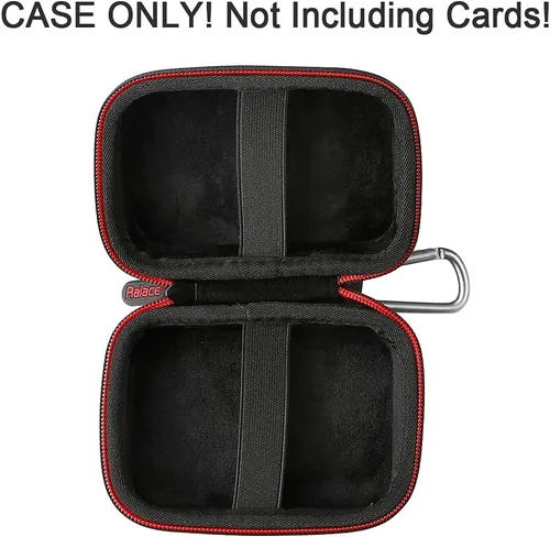 Miniatura 2 de RAIACE Estuche de transporte duro para juegos de cartas, bolsa de almacenamiento protectora. (No incluye tarjetas) - Negro