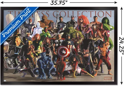 Miniatura 3 de Marvel Comics Group - Póster de pared, 34 pulgadas de largo x 22.4 pulgadas, versión enmarcada en negro Versión con marco negro