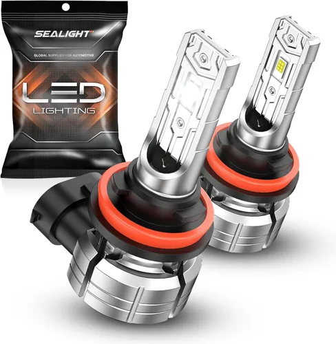 Miniatura 17 de SEALIGHT Bombilla LED antiniebla H11 H8, 14000 lm, 24 W, fuerte penetración H8 H16 H11, luces antiniebla LED de 6500 K, chips CSP 5530 blanco frío