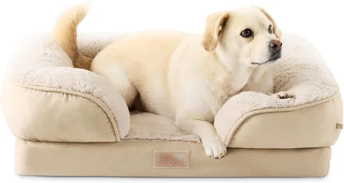 Miniatura 15 de Town & Country Everyday CuddleTown Cómoda Cama Sofá para Mascotas con Refuerzo Sólido, Espuma Tipo Caja de Huevos de Apoyo y Calmante, Base Gris