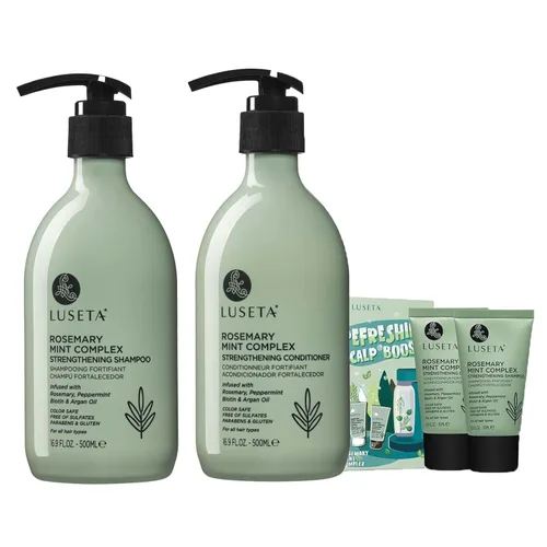 Miniatura 12 de Luseta - Juego de champú y acondicionador de queratina tratamiento hidratante para cabello seco, suavizar y reparar el cabello dañado para mujeres