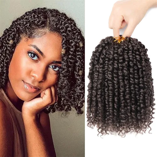 Miniatura 52 de Pelo de Passion Twist – 8 paquetes de 18 pulgadas Passion Twist Crochet para mujeres, cabello rizado pretrenzado Passion Twists extensiones de #2