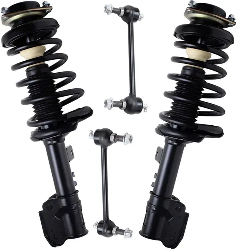 Miniatura 100 de Detroit Axle - Kit de 4 piezas RWD Puntales Delanteros Barras Estabilizadoras para Ford F-150 2021 2022 2023 2024, 2 Puntales con Resorte Helicoidal