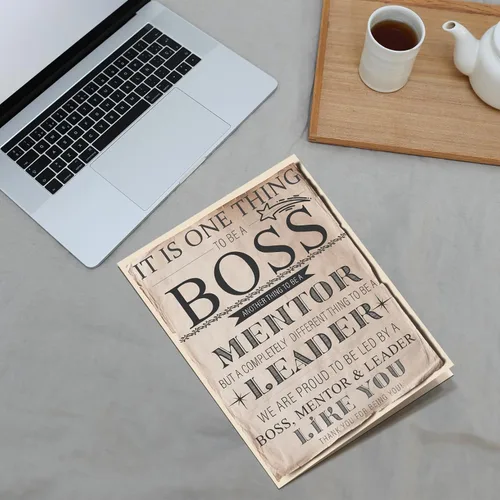 Miniatura 8 de Qiliji Tarjeta de cumpleaños retro para hombres y mujeres, divertido regalo del día del jefe, tarjeta del día del jefe grande, tarjetas