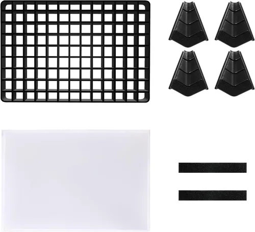 Miniatura 4 de GVM - Difusor plegable con rejilla de colmena para luz de video LED RGB 1500D, adecuado para iluminación de estudio, fotografía de retrato