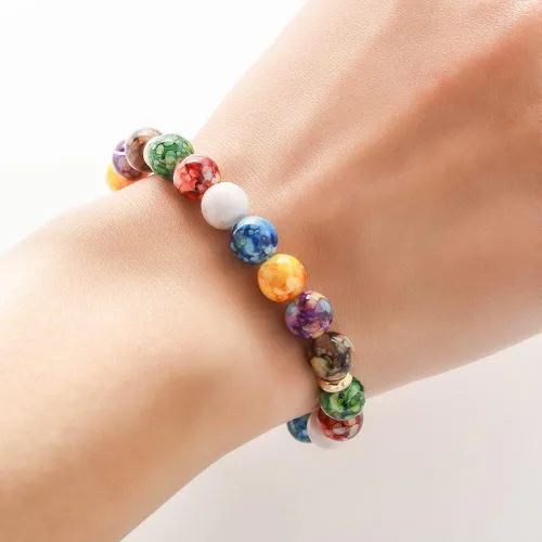 Miniatura 2 de Harry and Henry Pulsera Arus 7 chakras original para mujer, pulseras de piedras curativas, pulsera de cuentas de cristal, pulseras de chakras