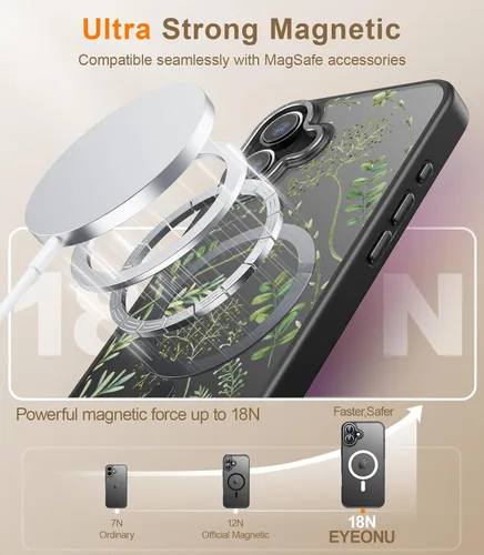 Miniatura 105 de Goodon para iPhone 15 Pro Max con protector de pantalla de privacidad, compatible con Magsafe, funda translúcida mate a prueba de golpes - Linda
