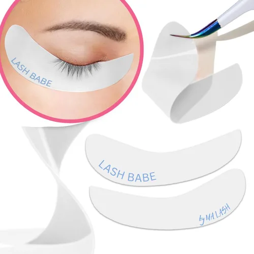 Miniatura 5 de Almohadillas reutilizables de silicona para los ojos, juego de 2 (1 par) – Parches de extensión de pestañas debajo de los ojos para levantamiento