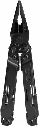 Miniatura 2 de SOG PowerAccess Deluxe Multiherramienta de Acero Inoxidable de Servicio Pesado Todo Uso con Funda de Nylon, Dos Hojas de Cuchillo, Abrelatas y Negro