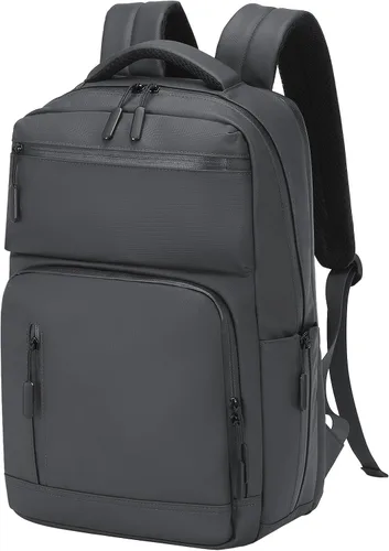 Miniatura 8 de Mochila impermeable para portátil para hombres y mujeres, aprobada para vuelos, antirrobo, con funda para portátil de 15.6 pulgadas (Beige)