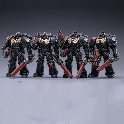 Miniatura 37 de Pipigirl Figuras de acción de soldado de licencia genuina 1/18, kits de modelos de guerrero extremo militar militar de 4 pulgadas Ultramarino