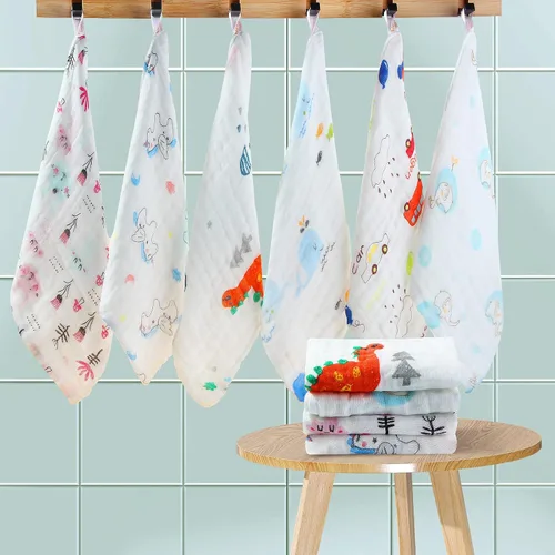Miniatura 4 de Paños de muselina para bebé, toallas y paños para recién nacidos, artículos esenciales imprescindibles para lavar ropa suave para bebé, paños