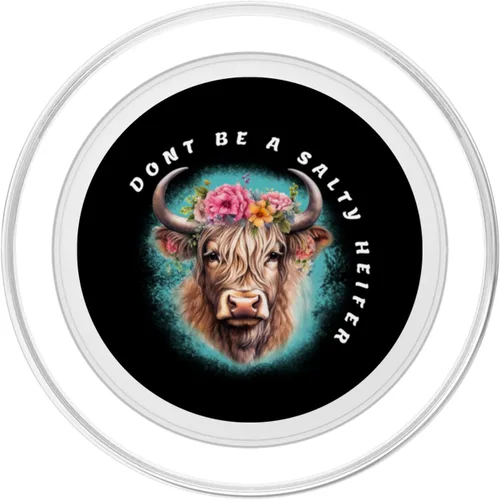 Miniatura 2 de Don't Be A Salty Heifer Please Hay Girl - PopSockets MagSafe PopGrip para iPhone