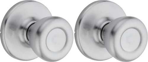 Miniatura 7 de Kwikset 92001-512 Tylo - Perilla para pasillos y armarios en latón antiguo (paquete de 2)