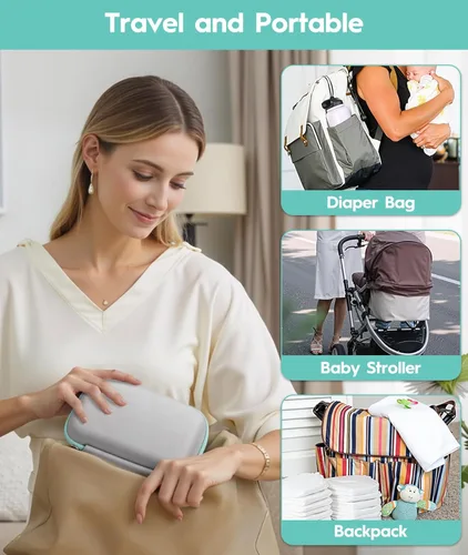 Miniatura 7 de Kit de Cuidado y Aseo para Bebés, Kit de Cuidado de Seguridad para Recién Nacidos, con Cepillo y Peine, Cortauñas, Termómetro, Pinza para Chupete