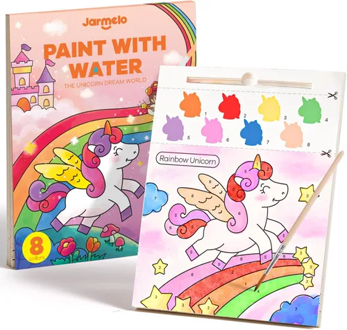 Miniatura 7 de Libros de pintar con agua para niños pequeños, actividad de pintura de acuarela sin desorden para niños de 1-3, 2-4, 4-6 años, regalo de arte