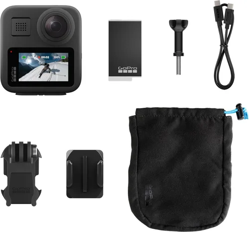 Miniatura 2 de GoPro MAX - Cámara impermeable 360 + cámara de acción tradicional con pantalla táctil esférica 5.6K30 HD Video 16.6MP 360 fotos 1080p Estabilización