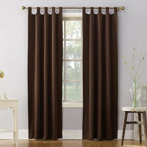 Miniatura 11 de EcoDrapes Paneles de cortina macizos con pestañas trenzadas para casa de lujo (rosa bebé, 52 pulgadas de ancho por 63 pulgadas de largo, 1 panel)