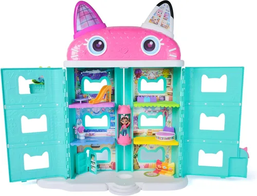 DREAMWORKS GABBY'S DOLLHOUSE: Gabby's Cat Dollhouse, figura inspirada en películas y accesorios, juguetes para niños y niñas a partir de 3 años