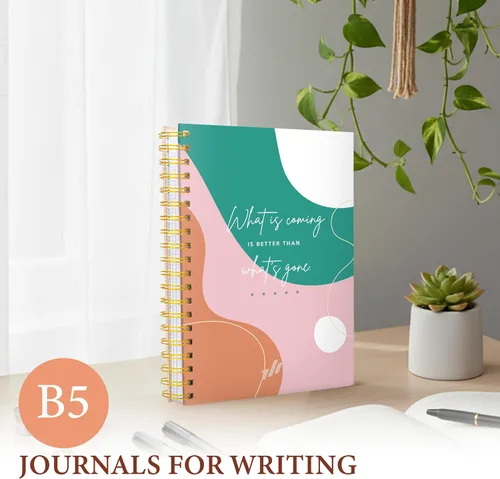 Miniatura 6 de Cuaderno de Espiral - Cuadernos Diario de Espiral de 10.25" x 7.25" con Rayado Universitario, Lindo Cuaderno Diario para Tomar Notas, Mujeres
