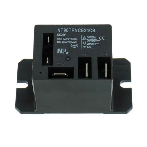 Miniatura 4 de NT90-DC24V-10X Relé de potencia DC 24V Bobina 24 VDC 30A 40A SPDT(1NO 1NC) con montaje de brida y 10 cables de terminal de conexión rápida Mini Relé