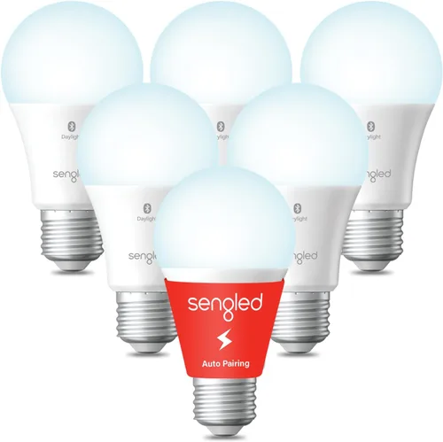 Sengled Bombilla de luz Alexa, bombillas inteligentes que son compatibles solo con Alexa, malla Bluetooth estándar A19 E26, bombilla LED regulable,
