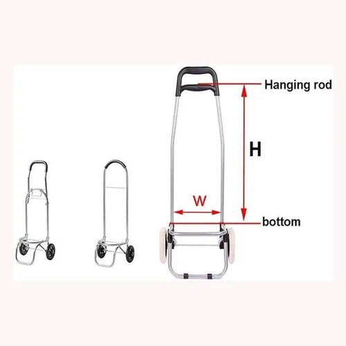 Miniatura 4 de Bolsa de repuesto para carrito de compras de 30 litros, bolsa de repuesto para carrito, bolsa de tela Oxford impermeable portátil, bolsa ligera