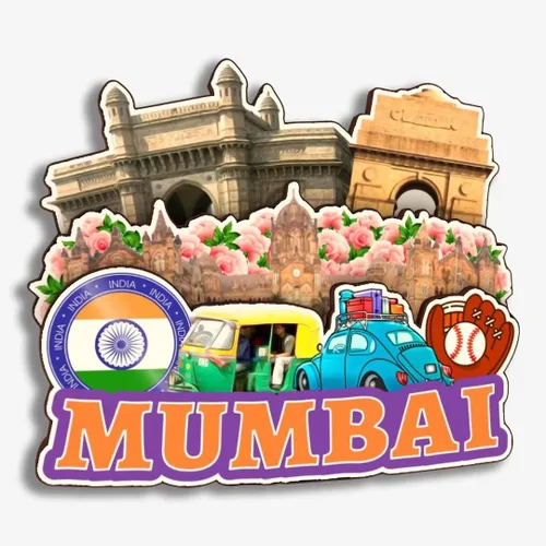 Miniatura 21 de Jaipur India - Imán de nevera de madera 3D de madera hecha a mano para viajes, recuerdos de la ciudad, imán para nevera, decoración del hogar