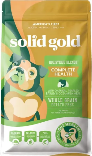 Miniatura 10 de Solid Gold, Hund-N-Flocken, alimento seco para perros con cordero, arroz y aceite de pescado Omega 3 para perros, probióticos, 24 libras