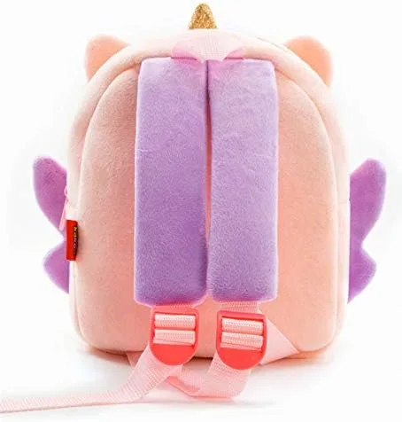 Miniatura 4 de Mochila con diseño de animales, animal de felpa, minibolsa de viaje para niño de 2-6 años, baby unicorn), PBK001