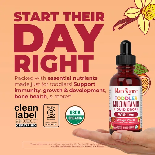 Miniatura 2 de MaryRuth Organics CoComelon Multivitamínico para niños pequeños con hierro Apoyo inmunológico Vitaminas para niños pequeños Orgánico USDA