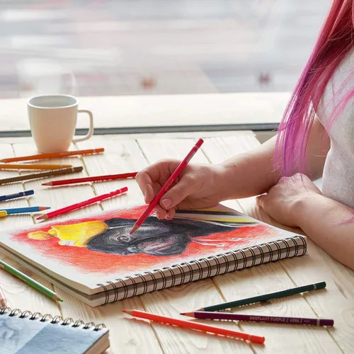 Miniatura 5 de ARTEZA Paquete de 2 cuadernos de bocetos, 9 x 12 pulgadas, 200 hojas, encuadernado en espiral, bloc de dibujo sin ácidos de 68 libras para adultos