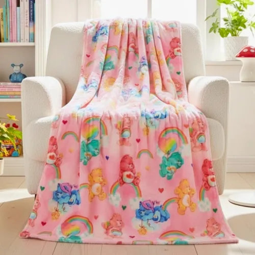 Miniatura 20 de Care Bears Love-A-Lot & Share Bear - Manta para niños, tacto de seda súper suave, 40 x 50 pulgadas, (producto oficial) por Franco