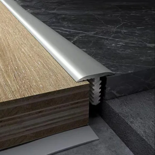 HCZION Tiras de umbral para suelos de aluminio, tiras de transición para suelos irregulares, tiras de suelo moldeadas en T de 36 pulgadas, tira de