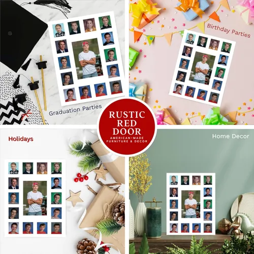 Miniatura 6 de Rustic Red Door Co. RRD Class of 2036 - Tapete de fotos (11 x 14), marco de fotos para collage de fotos, marco de fotos escolares, marco de fotos