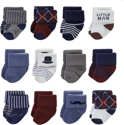 Miniatura 7 de Hudson Baby - Calcetines de algodón para bebés recién nacidos y Terry para niñas bebés