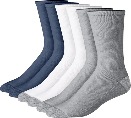 Miniatura 19 de Hanes Calcetines acolchados Max para hombre, absorben la humedad con control de olores, paquete múltiple
