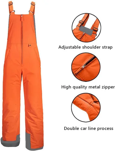 Miniatura 18 de Baberos de nieve para mujer, impermeables, aislados, para esquí, snowboard, invierno, cálidos, overoles, trajes de nieve Ripstop