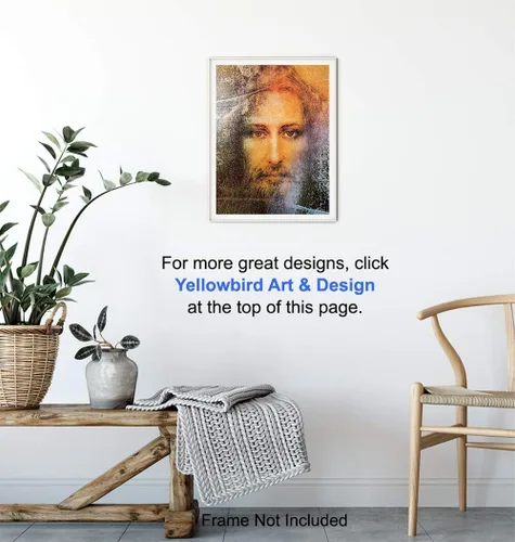 Miniatura 5 de Arte de pared de Jesucristo, decoración de pared de Jesús, decoración religiosa cristiana para habitación, hogar, iglesia, regalos católicos, regalo